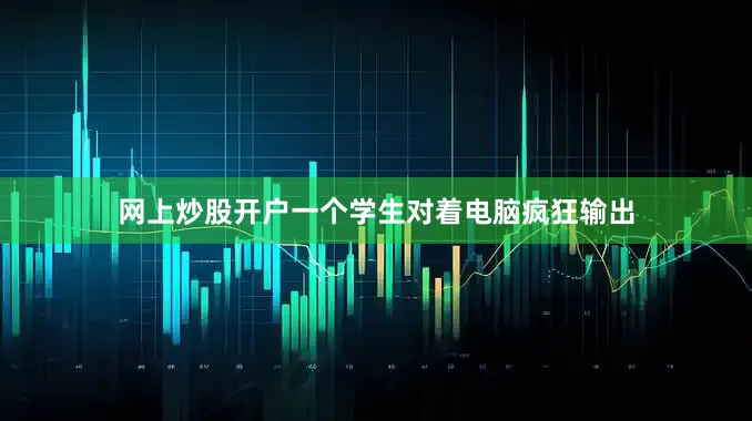 网上炒股开户一个学生对着电脑疯狂输出